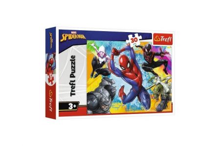 Puzzle Spiderman 27x20cm 30 dílků v krabičce 21x14x4cm