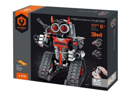 Stavebnice iM.MASTER 3v1 programovatelný robot RC plast 2,4GHz 432dílků na bat. v krabici