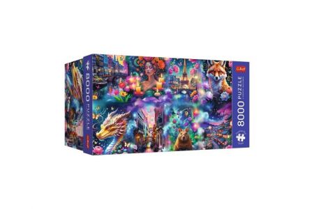 Puzzle Premium Plus: Colorful World/Barevný svět 8000 dílků 180,6x132,6cm v krabici 45x21x