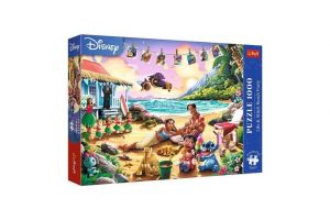 Puzzle Lilo &amp; Stitch plážová párty 1000 dílků 68,3x48cm v krabici 40x27x6cm
