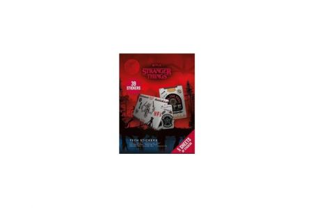 Samolepky technické 39ks Stranger Things 4 v papírové obálce 17,5x35cm