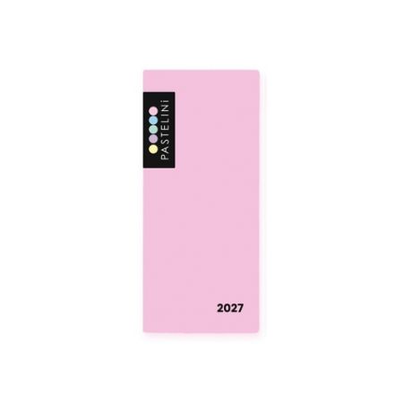 Diář PVC měsíční 2027 PASTELINI růžová