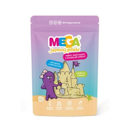 MEGAjemný písek - žlutý 90g