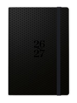 Diář týdenní 18měsíční - Lungo - B6 - Tmavý 2027, 12cm x 18cm, BLU9-4-27