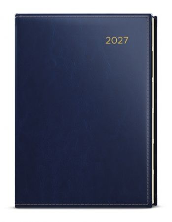 Diář denní - Ctirad s výsekem - Premier - A5 - modrá 2027, 14,3cm x 20,5cm, BDCk17-1-27
