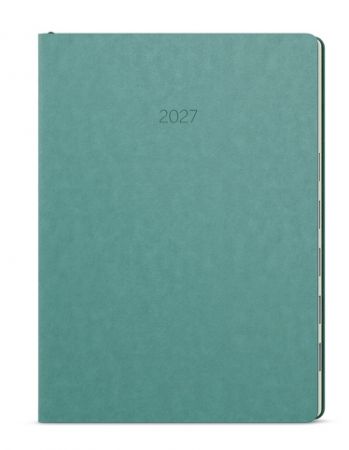 Diář denní - Maxim - B5 - tyrkysová 2027, 17,5cm x 24cm, BDM10-8-27
