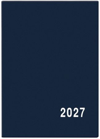 Diář měsíční - Anežka - PVC - modrá 2027, 7cm x 10cm, BMA1-1-27
