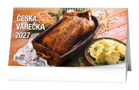 Kalendář stolní - Česká vařečka 2027, 30cm x 15cm, BSD6-27