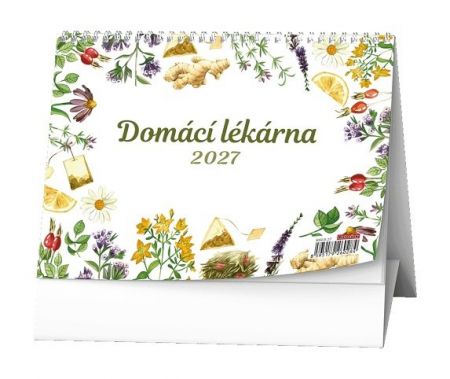 Kalendář stolní - Domácí lékárna (Renata Raduševa Herber) 2027, 21cm x 15cm, BSE8-27