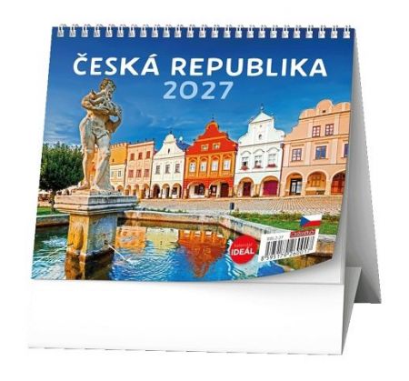 Kalendář stolní - IDEÁL - Česká republika 2027, 16,5cm x 13,5cm, BSL2-27