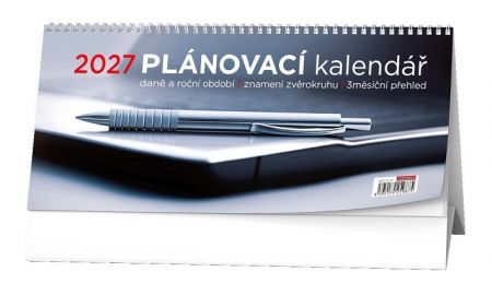 Kalendář stolní - Plánovací daňový kalendář 2027, 30cm x 13,5cm, BSC11-27
