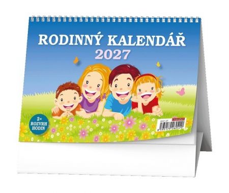 Kalendář stolní - Rodinný kalendář 2027, 21cm x 15cm, BSI1-27