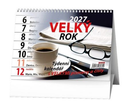 Kalendář stolní - Velký rok 2027, 21cm x 15cm, BSF0-27