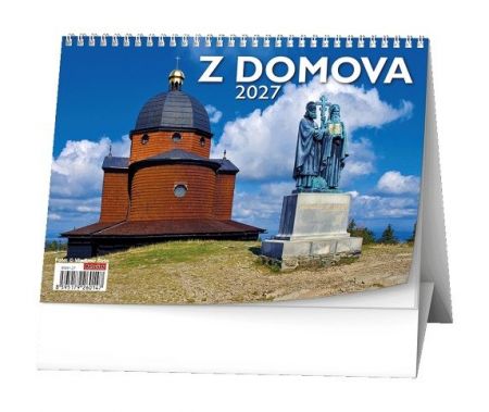 Kalendář stolní - Z domova 2027, 21cm x 15cm, BSH1-27