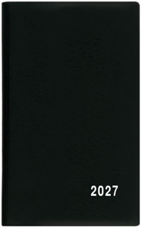 Diář týdenní - Alois - PVC - černá 2027, 9cm x 15cm, BTA1-2-27