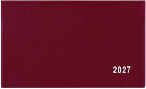 Diář týdenní - Cyril - PVC - bordó 2027, 15cm x 9cm, BTC1-3-27