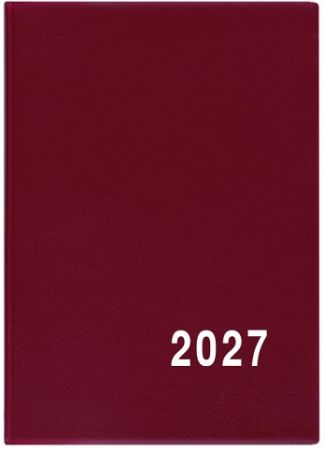 Diář týdenní - Hynek - PVC - bordó 2027, 5,75cm x 8cm, BTH1-3-27