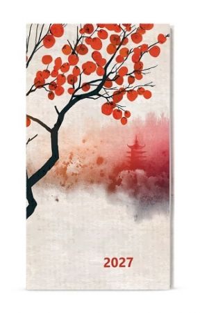 Diář týdenní - Jakub - Lamino - kapesní - Zen 2027, 7,5cm x 15cm, BTJ9-9-27