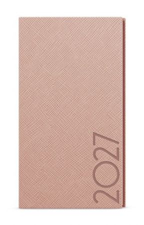 Diář týdenní - Jakub - Tora - kapesní - pudrová 2027, 7,5cm x 15cm, BTJ13-13-27