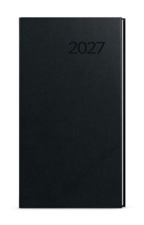 Diář týdenní - Jakub - Vivella - kapesní - černá 2027, 7,5cm x 15cm, BTJ6-2-27