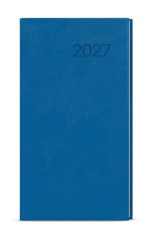 Diář týdenní - Jakub - Vivella - kapesní - jasně modrá 2027, 7,5cm x 15cm, BTJ6-24-27