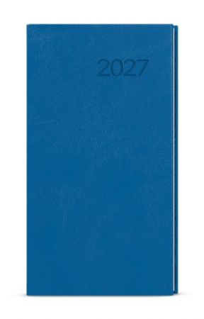 Diář týdenní - Jakub - Vivella - kapesní - jasně modrá 2027, 7,5cm x 15cm, BTJ6-24-27