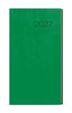 Diář týdenní - Jakub - Vivella - kapesní - jasně zelená 2027, 7,5cm x 15cm, BTJ6-28-27