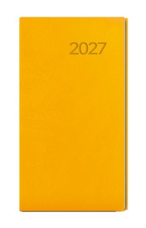 Diář týdenní - Jakub - Vivella - kapesní - okrová 2027, 7,5cm x 15cm, BTJ6-23-27