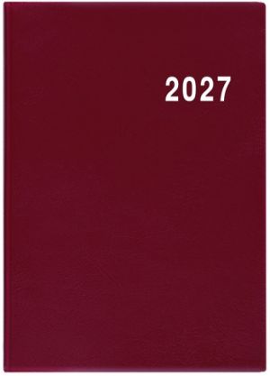 Diář týdenní - Ladislav - PVC - bordó 2027, 7cm x 10cm, BTL1-3-27