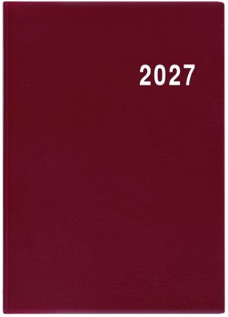 Diář týdenní - Ladislav - PVC - bordó 2027, 7cm x 10cm, BTL1-3-27