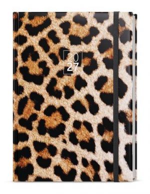 Diář týdenní - Oskar - Lamino - A5 - Leopard 2027, 14,3cm x 20,5cm, BTO9-2-27