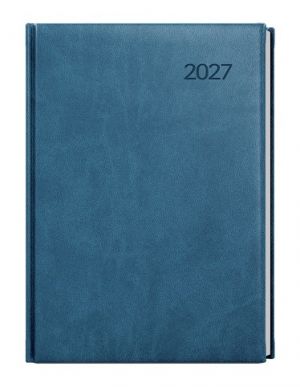 Diář týdenní - Oskar - Vivella - A5 - petrolejová  2027, 14,3cm x 20,5cm, BTO6-25-27