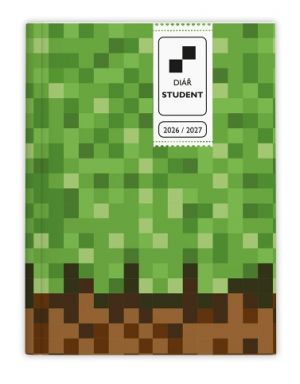 Diář týdenní - Student - V8 - lamino - kapesní - Kostky 2027, 10cm x 13,5cm, BTS9-5-27