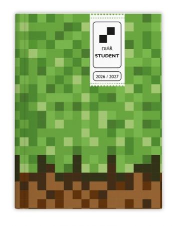 Diář týdenní - Student - V8 - lamino - kapesní - Kostky 2027, 10cm x 13,5cm, BTS9-5-27