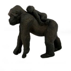 A - Figurka Gorila s mládětem 7 cm