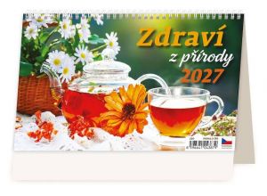 Kalendář stolní 14denní Zdraví z přírody 2027, 22,6cm x 13,9cm, S30-27