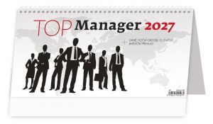 Kalendář stolní Top Manager 2027, 32cm x 16cm, S61-27
