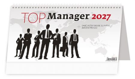 Kalendář stolní Top Manager 2027, 32cm x 16cm, S61-27