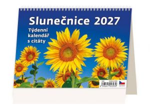Kalendář stolní Slunečnice 2027, 21,1cm x 14,8cm, S40-27