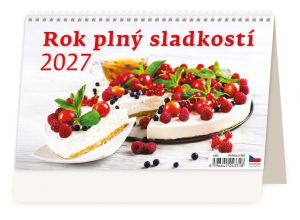 Kalendář stolní Rok plný sladkostí 2027, 22,6cm x 13,9cm, S05-27