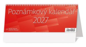 Kalendář stolní Poznámkový kalendář OFFICE 2027, 24,6cm x 9,6cm, S65-27-B