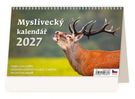 Kalendář stolní Myslivecký kalendář 2027, 22,6cm x 13,9cm, S21-27