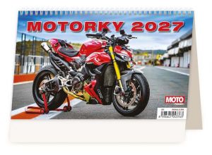 Kalendář stolní Motorky ČR/SR 2027, 22,6cm x 13,9cm, S11-27