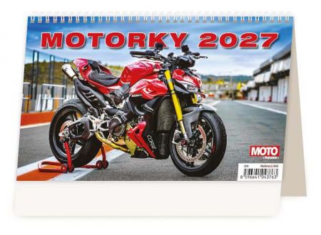 Kalendář stolní Motorky ČR/SR 2027, 22,6cm x 13,9cm, S11-27