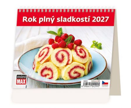 Kalendář stolní MiniMax Rok plný sladkostí 2027, 17,1cm x 13,9cm, SM02-27