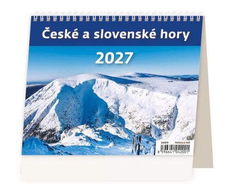 Kalendář stolní MiniMax České a slovenské hory 2027, 17,1cm x 13,9cm, SM09-27