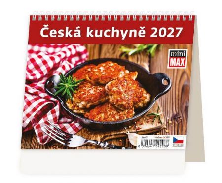 Kalendář stolní MiniMax Česká kuchyně 2027, 17,1cm x 13,9cm, SM01-27