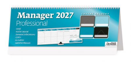 Kalendář stolní Manager Professional 2027, 33,6cm x 12,1cm, S59-27