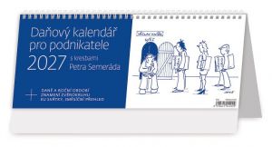 Kalendář stolní Daňový kalendář pro podnikatele 2027, 32,1cm x 13,4cm, S56-27