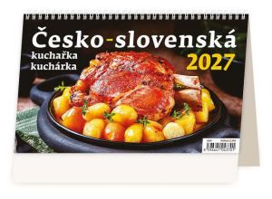 Kalendář stolní Česko-slovenská kuchařka/kuchárka 2027, 22,6cm x 13,9cm, S04-27